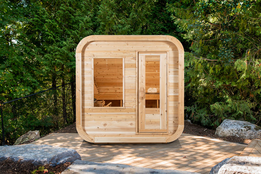Dundalk Leisurecraft CT Luna Outdoor Sauna | Eastern White Cedar