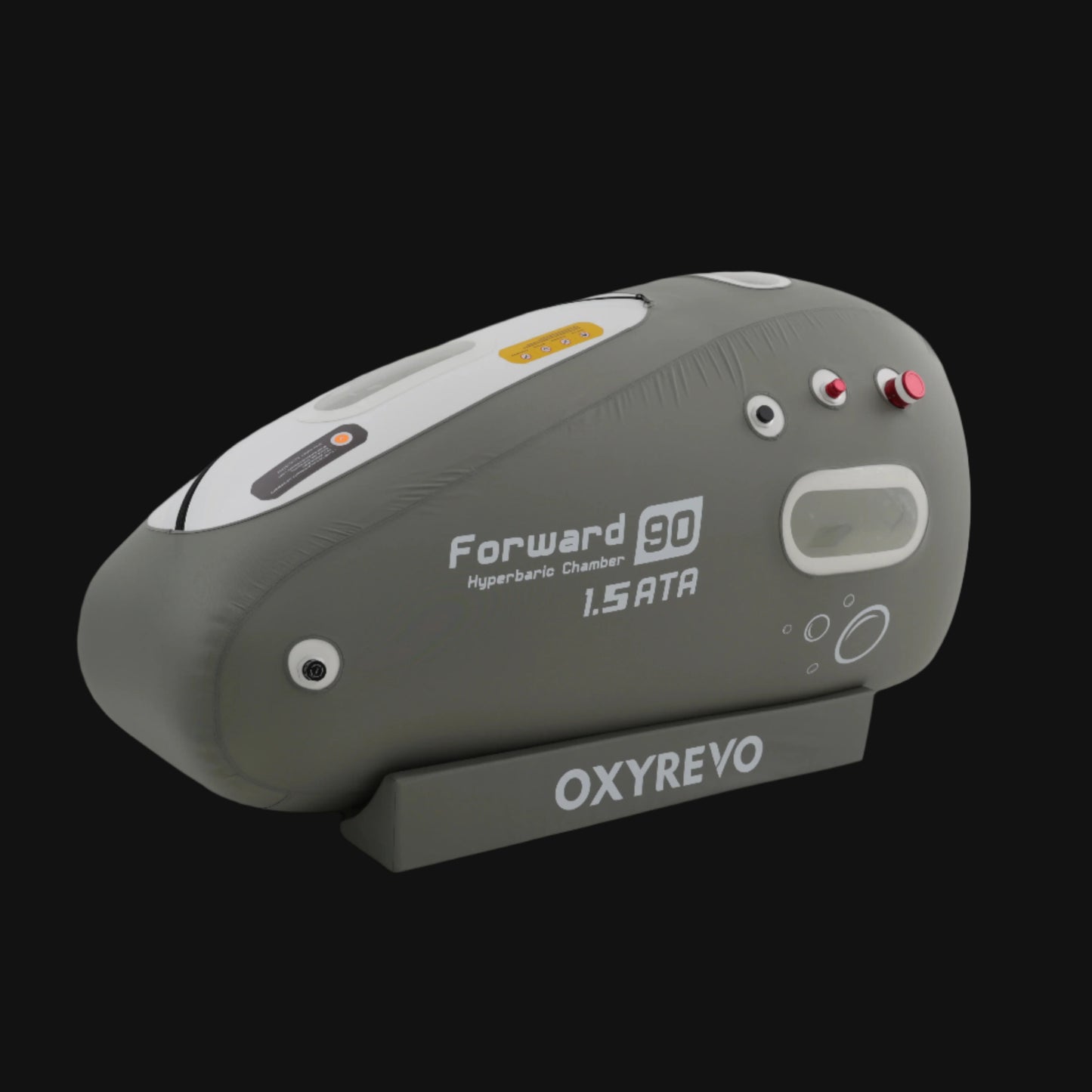 OXYREVO hyperbaric chamber on a white background