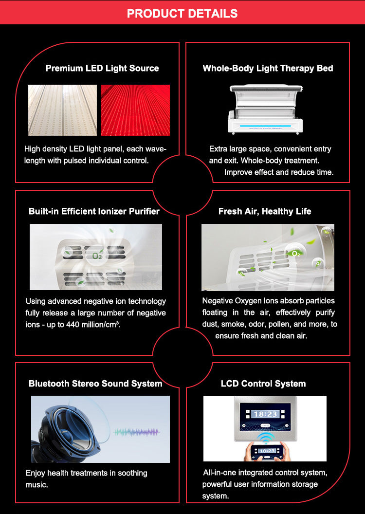 Merican Red Light Therapy M6N Plus Bed
