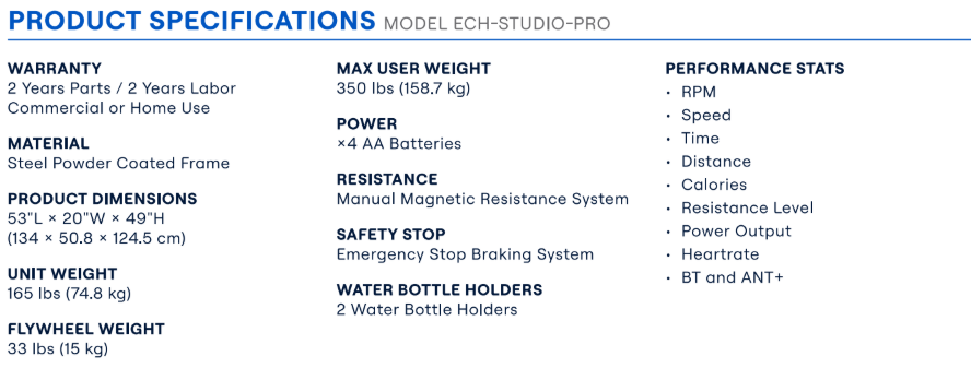 Echelon Connect Studio Pro - Luxury Home Fitness