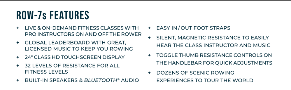 Echelon Row-7s - Luxury Home Fitness