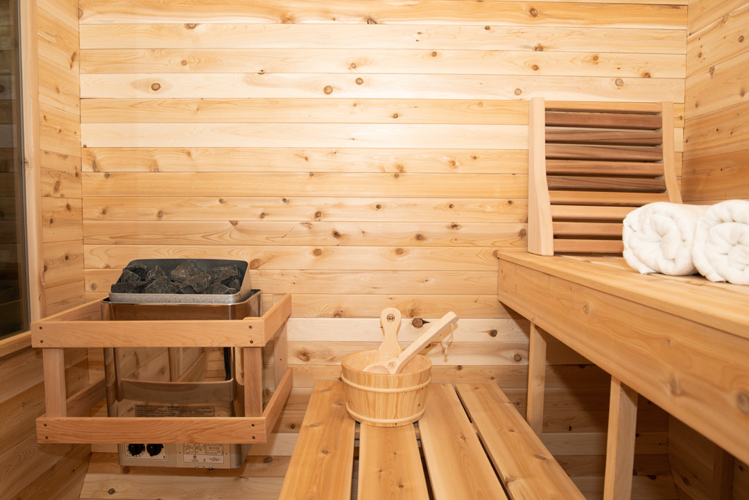 Dundalk Leisurecraft CT Luna Outdoor Sauna | Eastern White Cedar