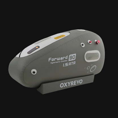 OXYREVO hyperbaric chamber on a white background
