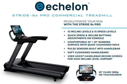 Echelon Stride 9s Pro (22” Touchscreen) - Luxury Home Fitness
