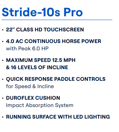 Echelon Stride 10s Pro (22” Touchscreen)