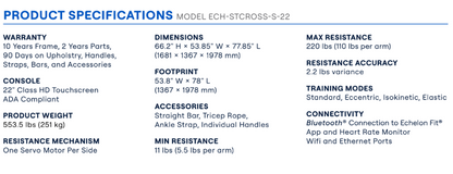 Echelon Cable Crossover Pro - Luxury Home Fitness