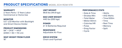 Echelon Air Rower Pro - Luxury Home Fitness