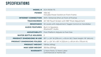 Echelon Row-7s - Luxury Home Fitness